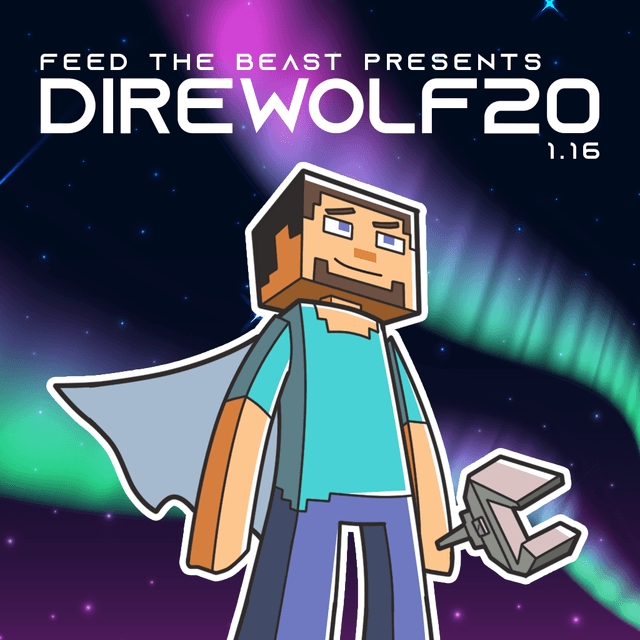 FTB Presents Direwolf20 1.16 Artwork