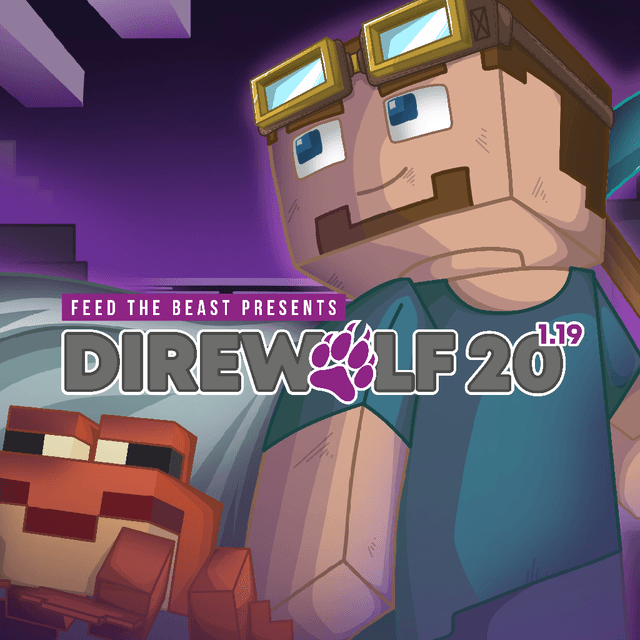 FTB Presents Direwolf20 1.19 Artwork